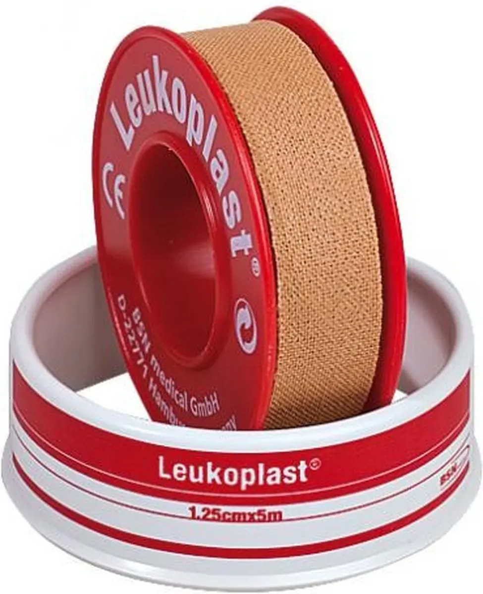 Leukoplast Pleisters 5m x 1,25cm - Rood/Wit