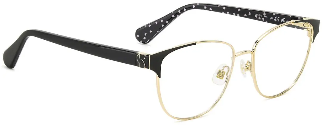 Kate Spade Dove/G Brilmontuur - Gold Black