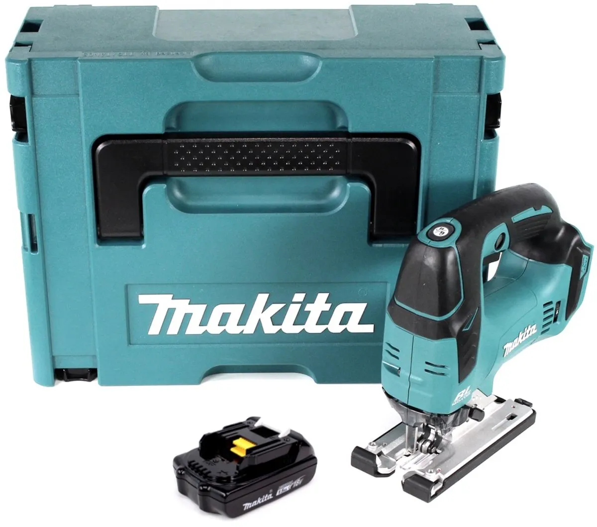 Makita DJV182Y1J Decoupeerzaag - D-greep - 1500mAh - 3 Zaagbladen - afbeelding 4 van 6