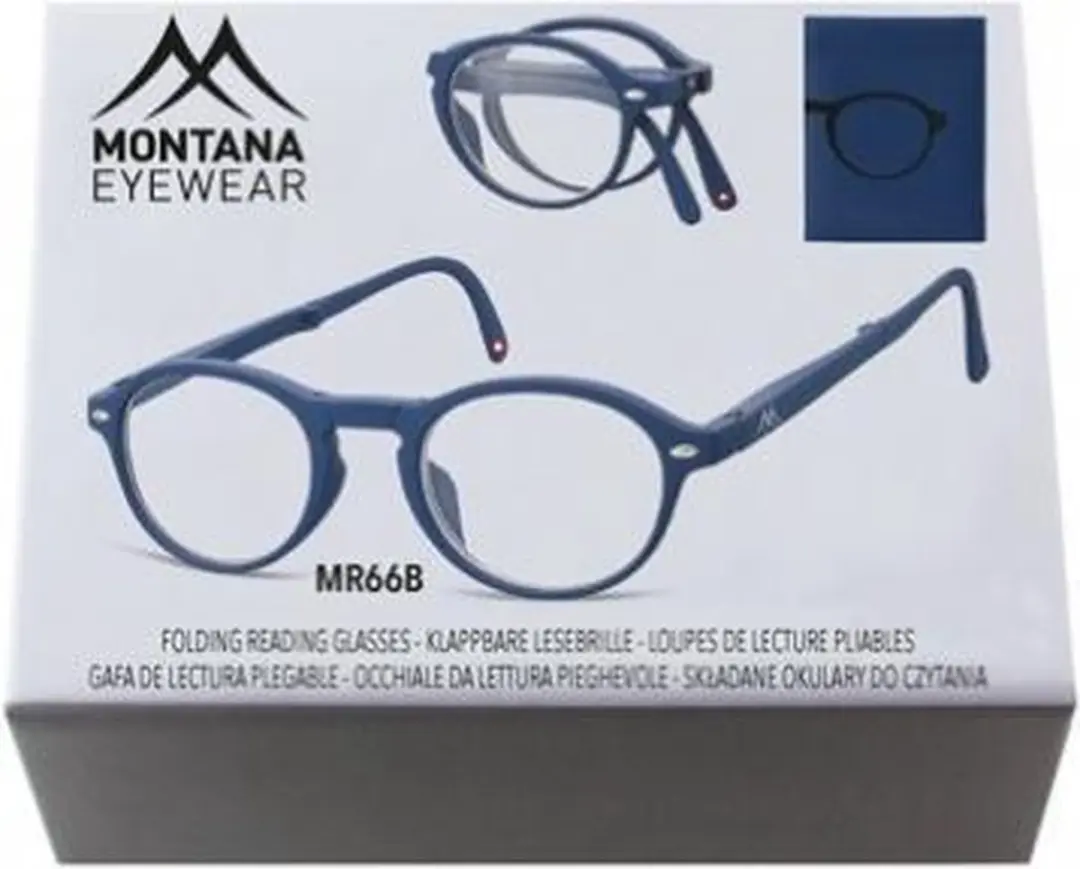 Montana Opvouwbare Leesbril +3,50 Blauw