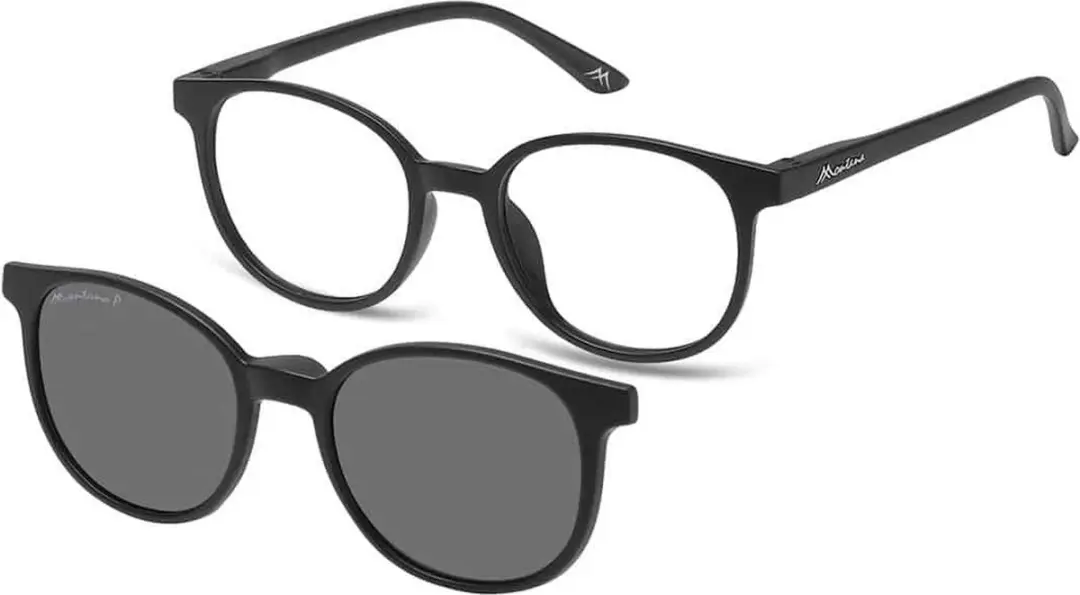 Montana MRC2 Leesbril +1.00 met Clip-On Zonnebril - Zwart