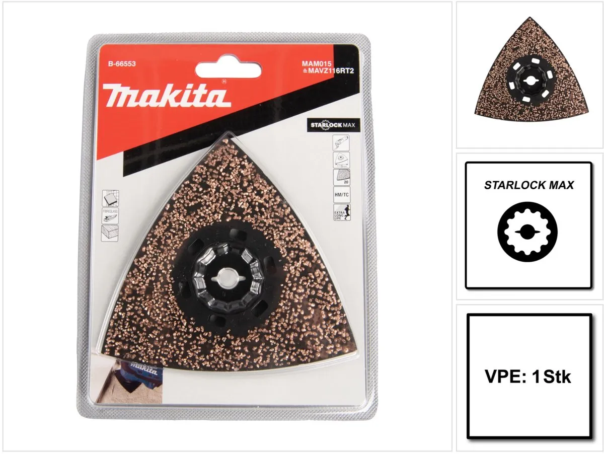 Makita HM Delta 116 MAM015 Oscillerende Zaagplaat - Metaal/Hout