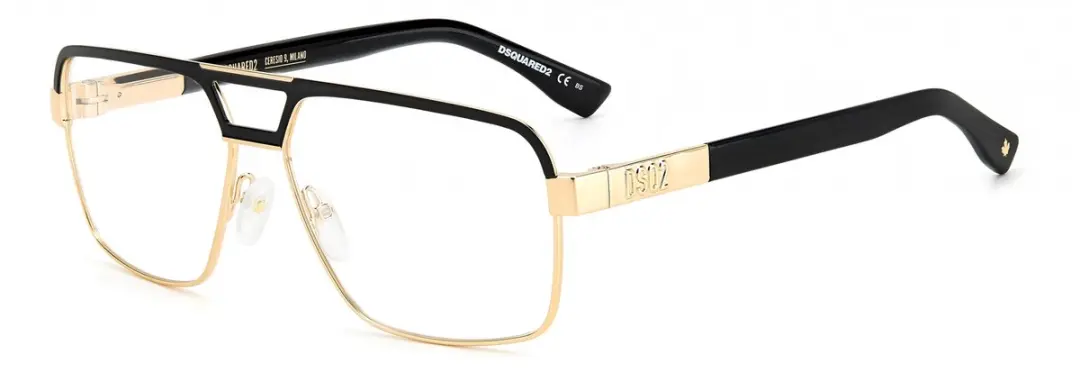 Dsquared2 D2 0034 Brilmontuur - Black Gold