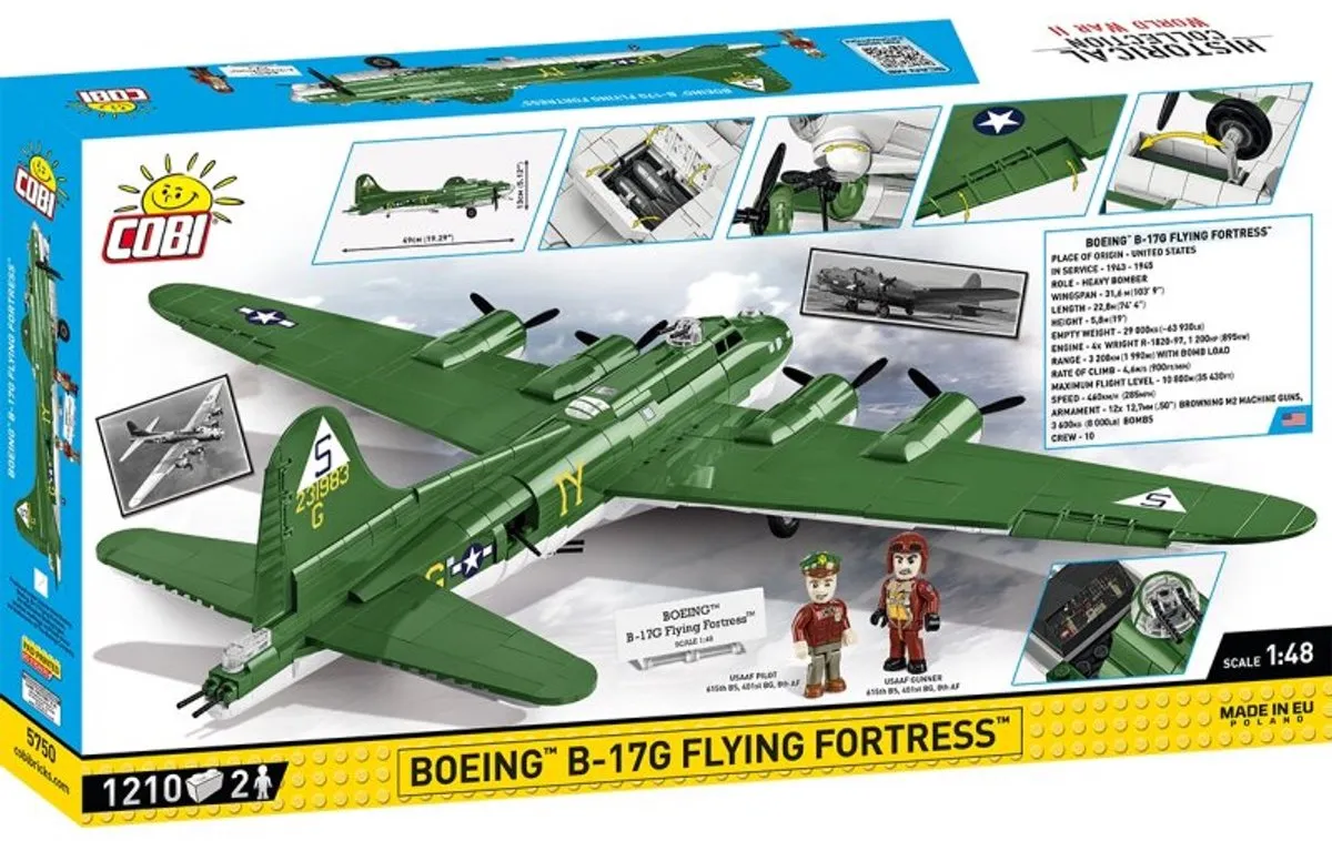 Cobi Boeing B-17G Vliegend Fort Bouwset 1210-delig - Meerkleurig