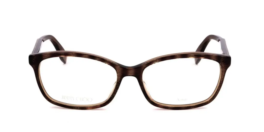 Jimmy Choo JC140 Brilmontuur - Stripped Glitter Dark Brown