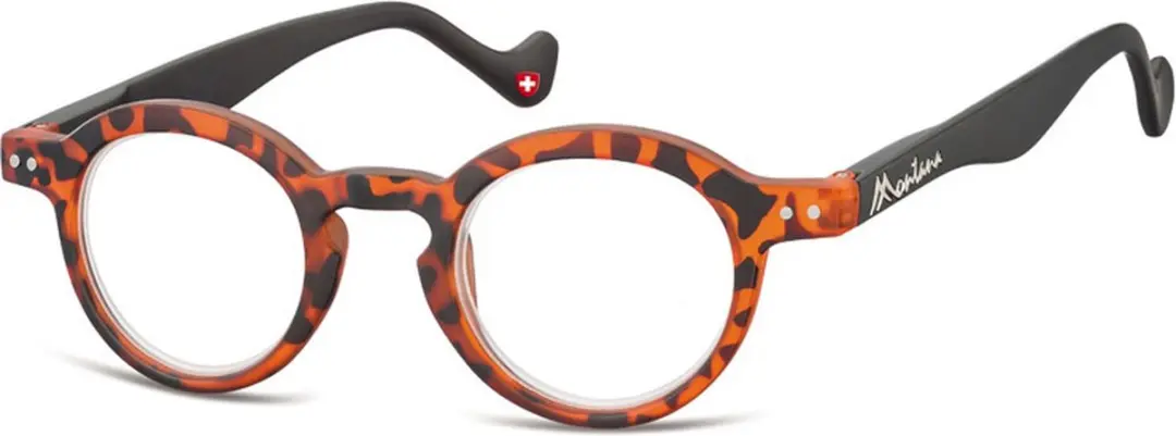 Montana Leesbril Panto Turtle - Sterkte +1,00 - Oranje