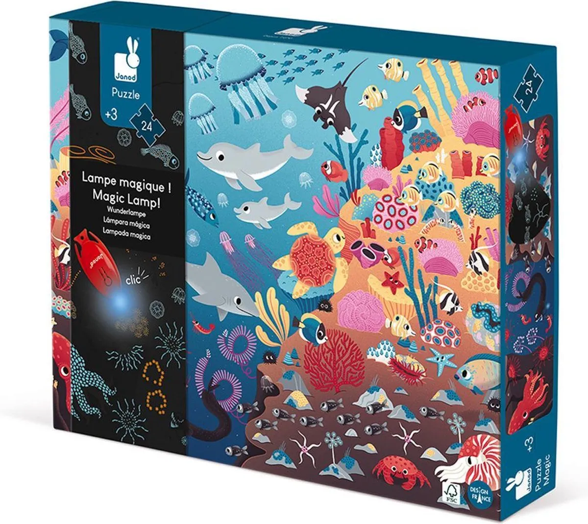 Janod Magische Puzzel De Oceaan 24 Stuks