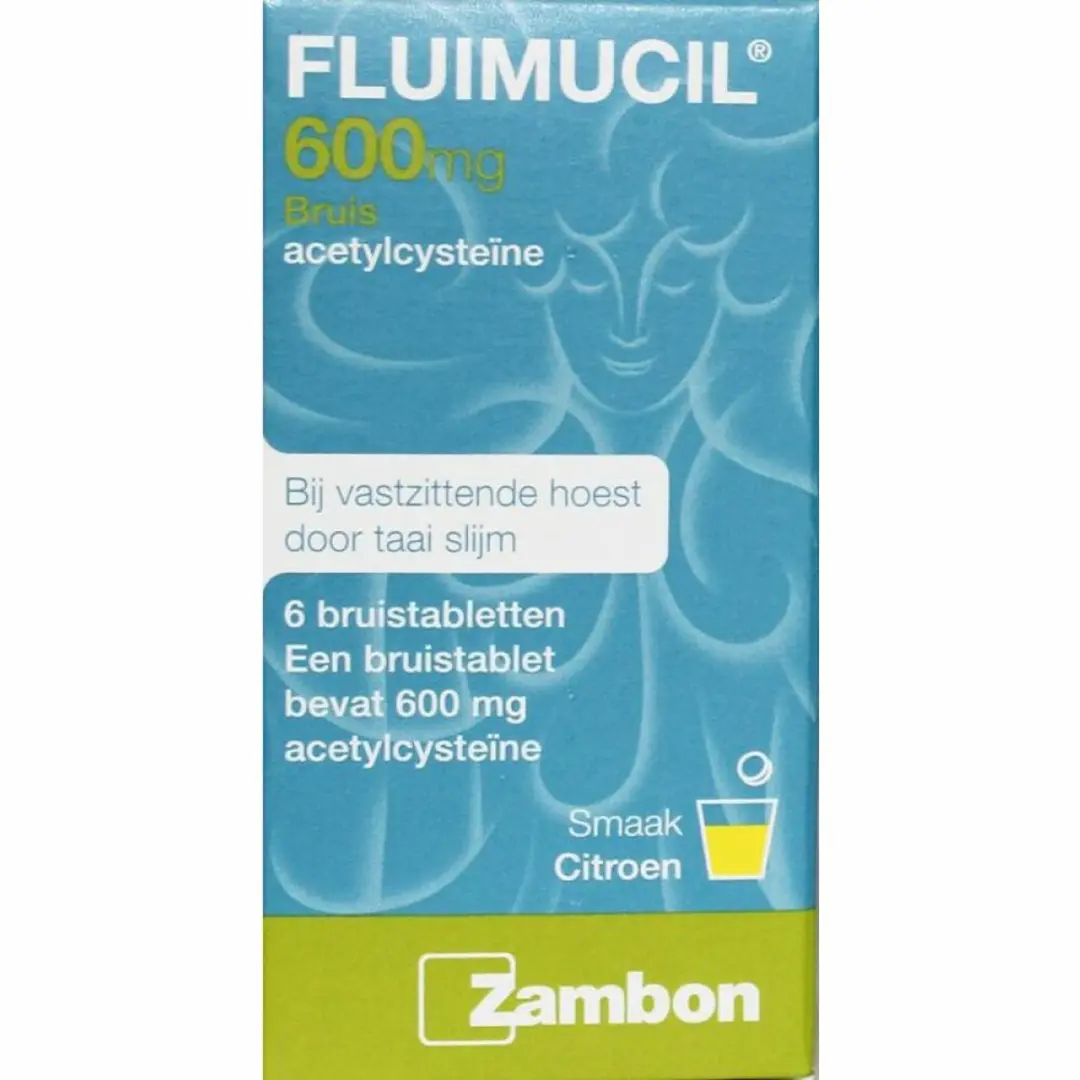 Fluimucil Hoest 600mg Bruistabletten