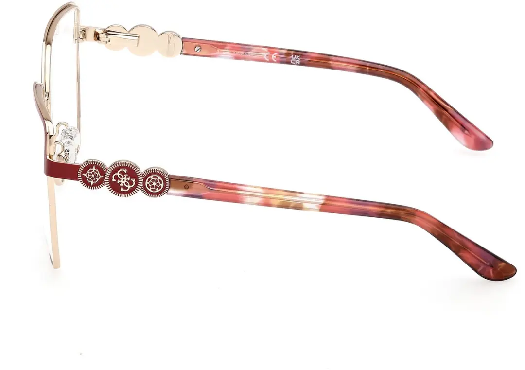 Guess GU50229 Brilmontuur - Matte Dark Red