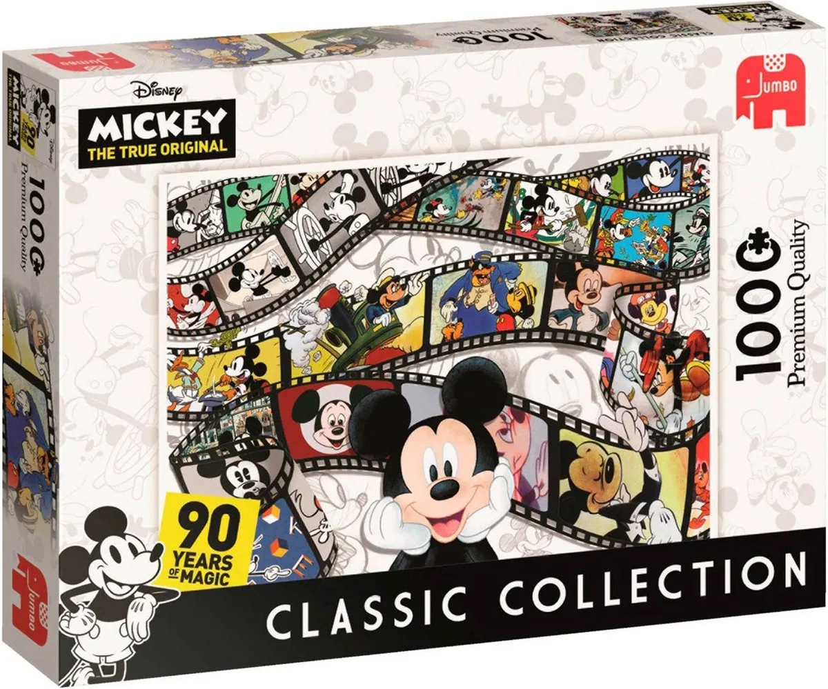 Jumbo Disney Classic Collection Mickey Mouse 90th Legpuzzel 1000 Stuks