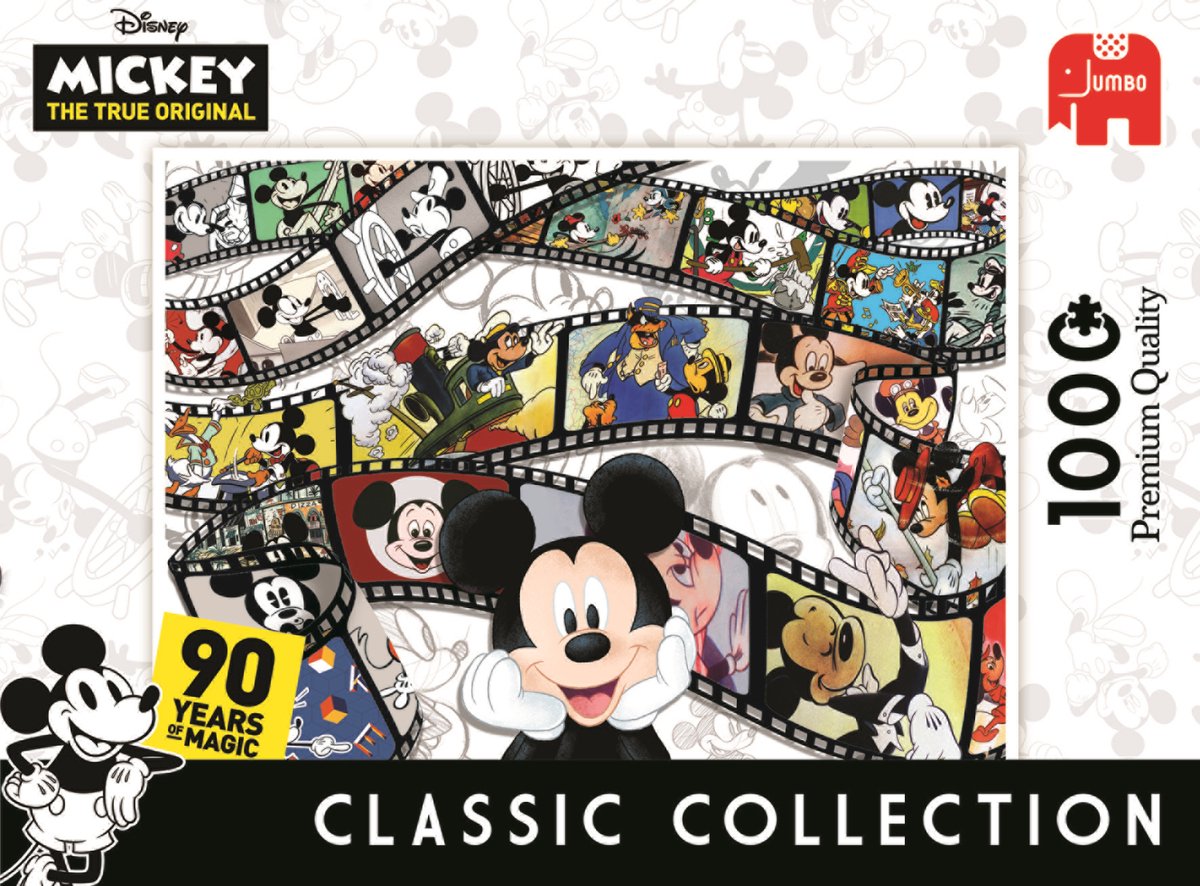 Jumbo Puzzel Disney Classic Collection Mickey Mouse 90th Anniversary - Legpuzzel - 1000 stukjes