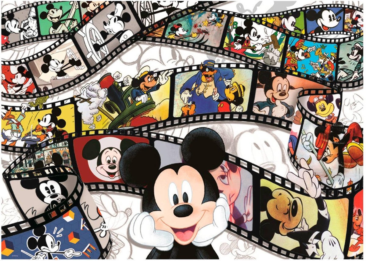 Jumbo Puzzel Disney Classic Collection Mickey Mouse 90th Anniversary - Legpuzzel - 1000 stukjes