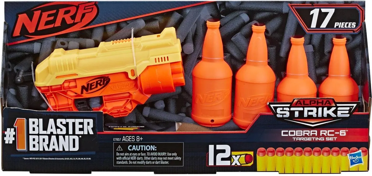 Nerf Alpha Strike Cobra RC-6 Target Set - Oranje