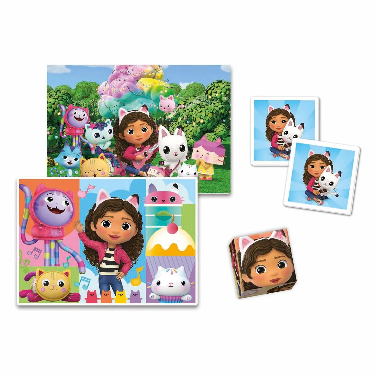 Clementoni Gabby's Dollhouse 4 Educatieve Spellen 18319 - Multicolor - afbeelding 2 van 2