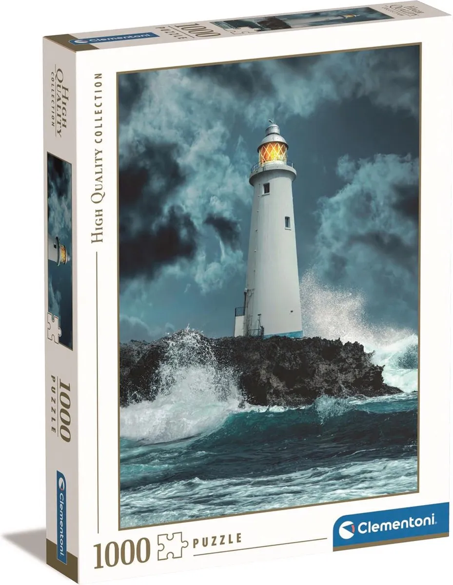 Clementoni Vuurtoren in de Storm Puzzel 1000 Stuks - Multikleur