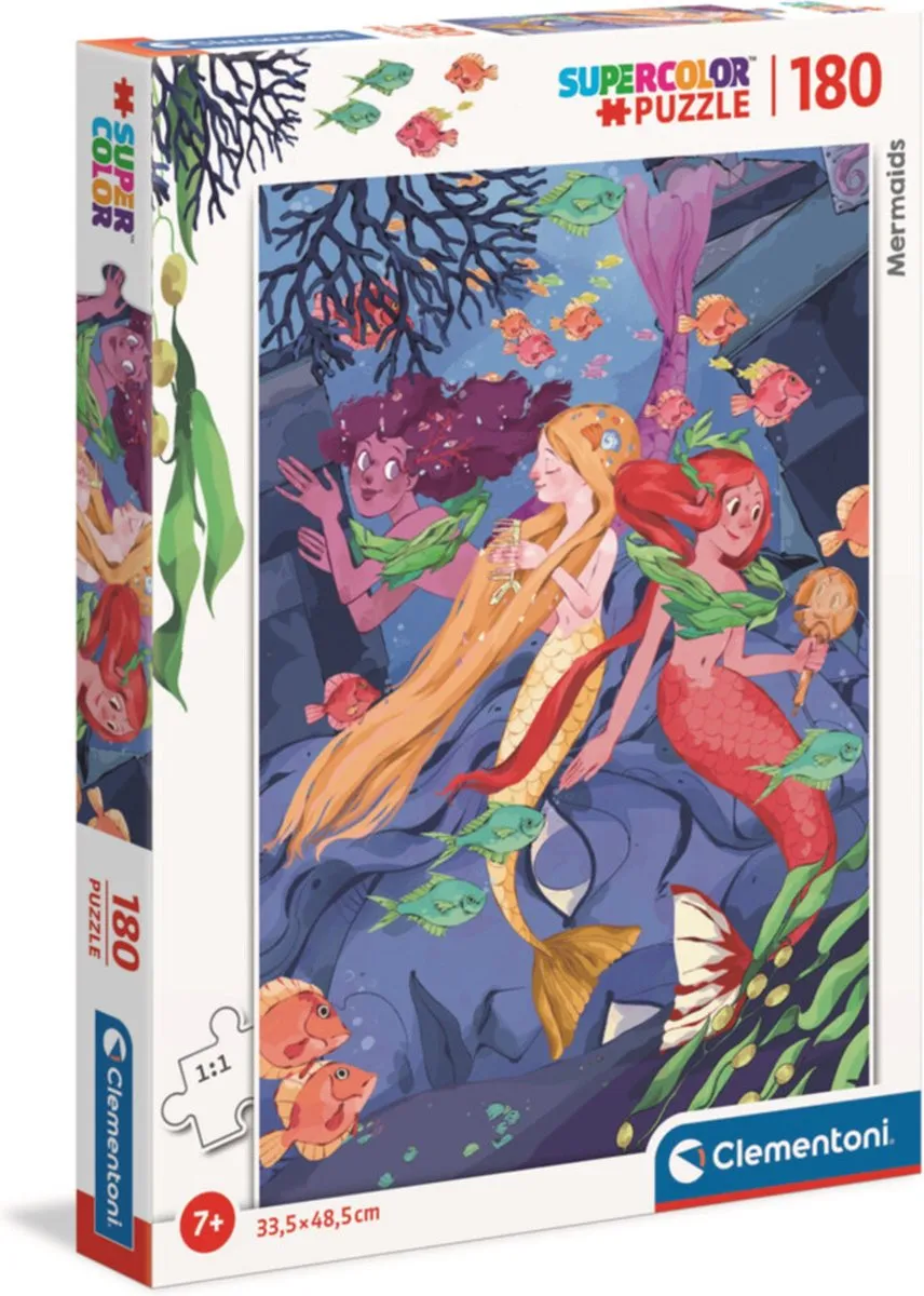 Clementoni Mermaids Puzzel 180 Stuks - Multicolor