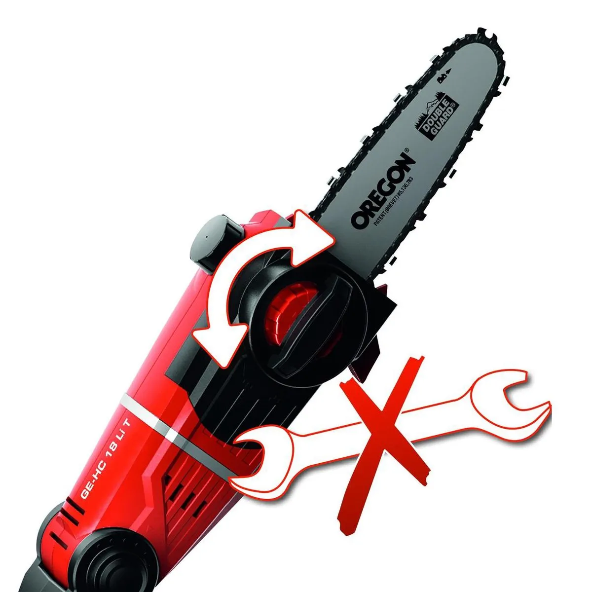 Einhell Accu Tuin-Multitool GE-HC 18 Li T Kit 3410800 - 18V