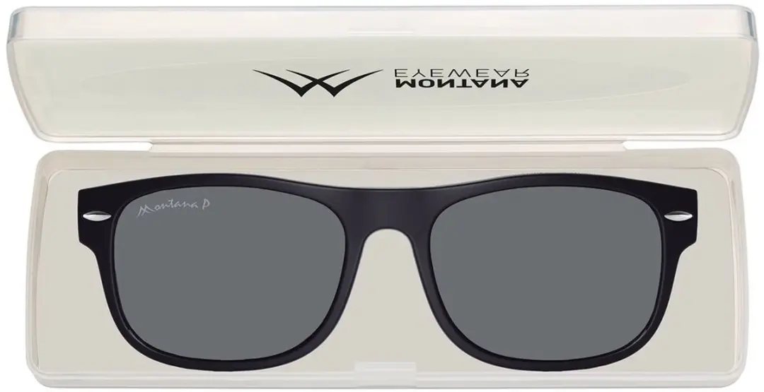Montana MRC1 Leesbril +1.00 met Clip-On Zonnebril - Zwart