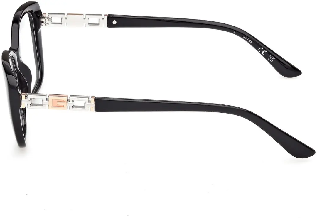 Guess GU50358 Brilmontuur - Shiny Black