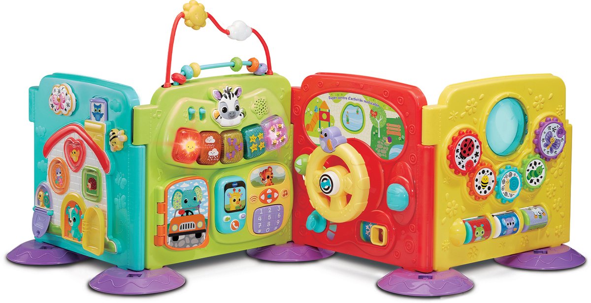 VTech Baby SUPER CENTRE D'ACTIVITÉS MODULABLE, 0,5 jaar, Batterijen vereist, AA, Kunststof, Meerkleurig