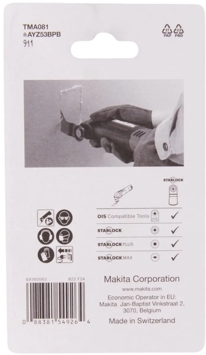 Makita Invalzaagblad B-69777 - Oscillerend - Aluminium
