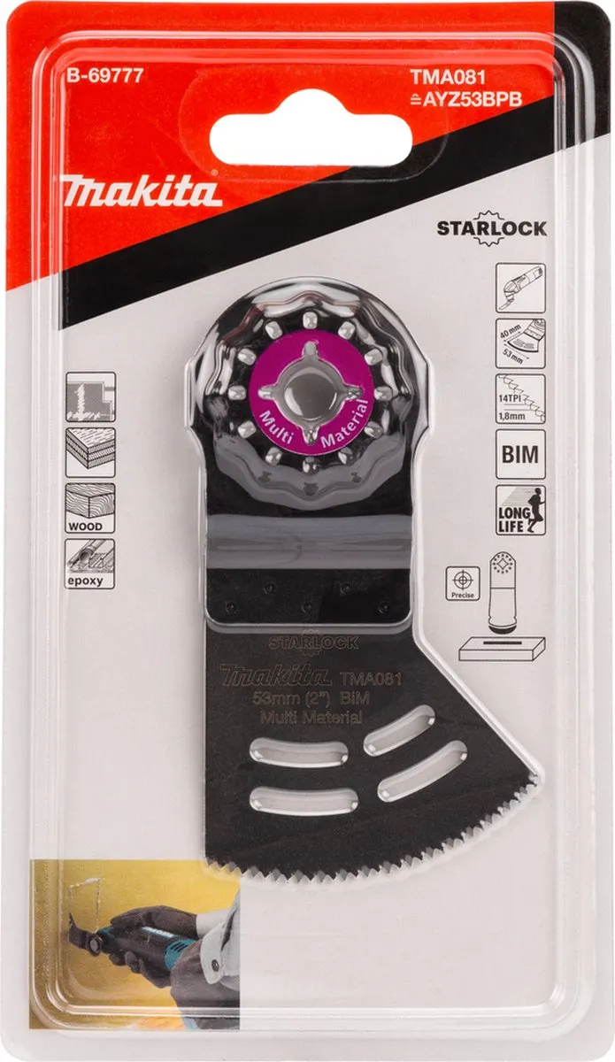 Makita Invalzaagblad B-69777 - Oscillerend - Aluminium