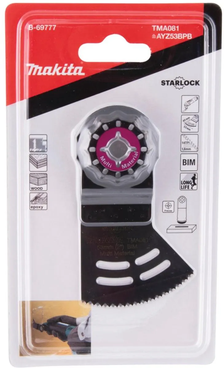 Makita Invalzaagblad B-69777 - Oscillerend - Aluminium