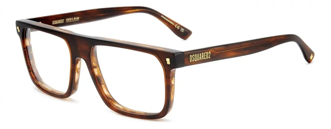 Dsquared2 D2 0182 Brilmontuur - Brown horn
