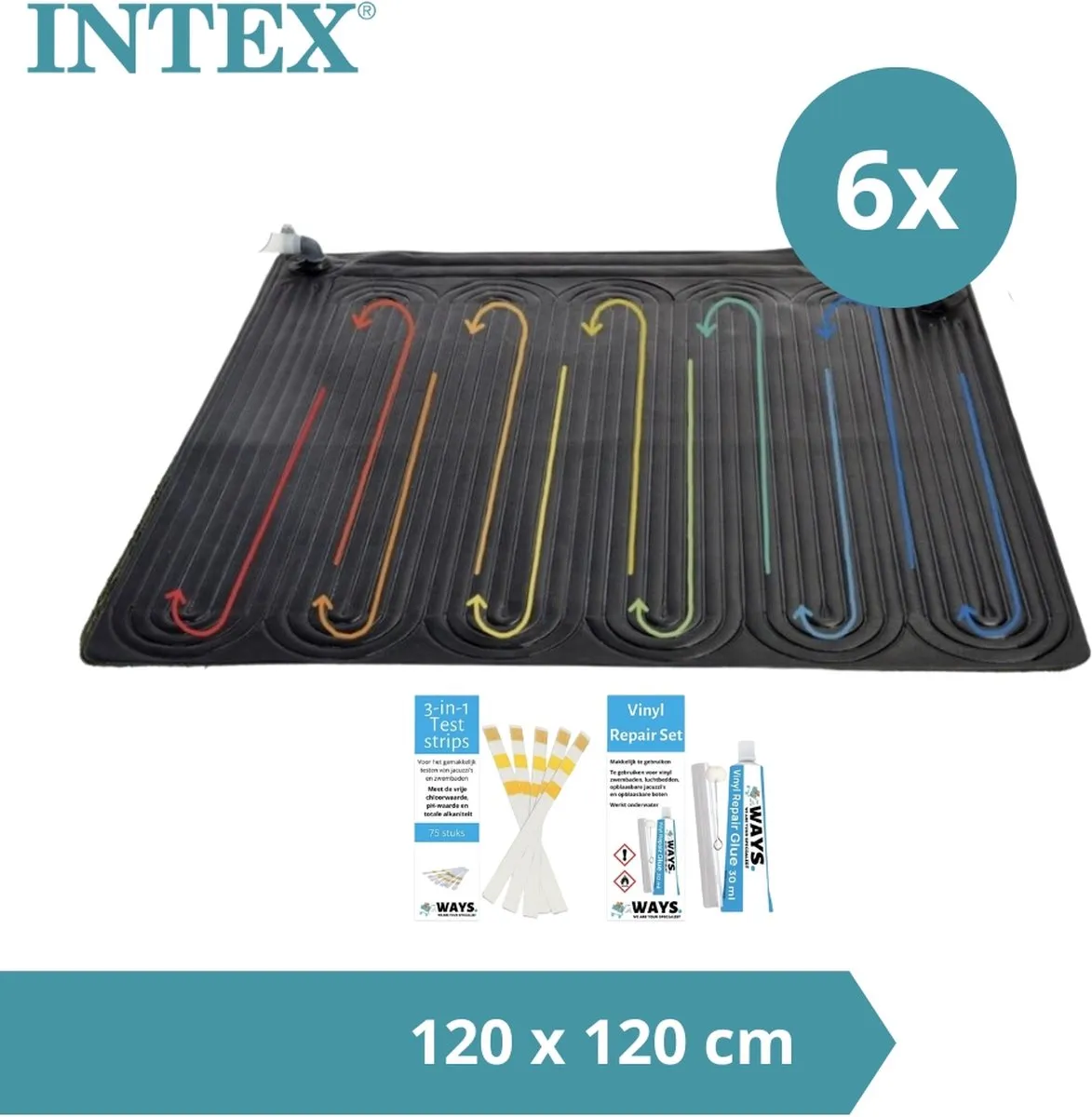Intex Zwembadverwarming 6x Solarmat