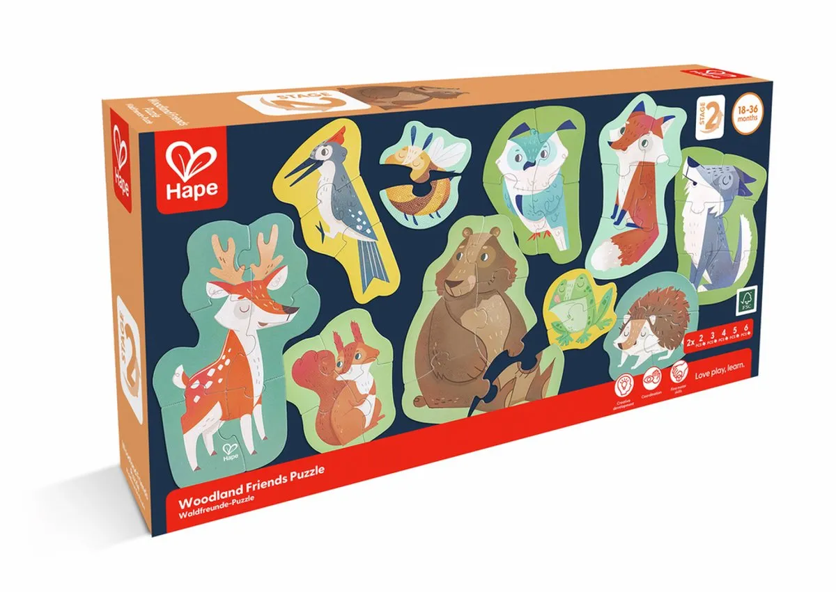 Hape Bosvrienden Puzzel 1000 Stuks - Multicolor