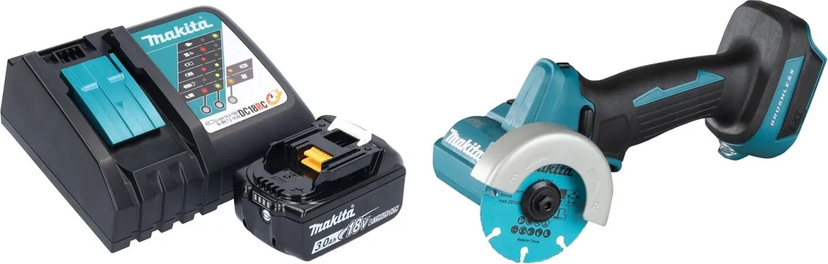 Makita DMC300RF1 Haakse Slijper 18V