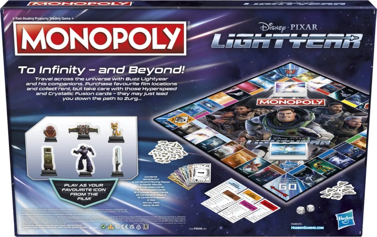Hasbro Monopoly Disney Buzz Lightyear Bordspel - 2-6 Spelers