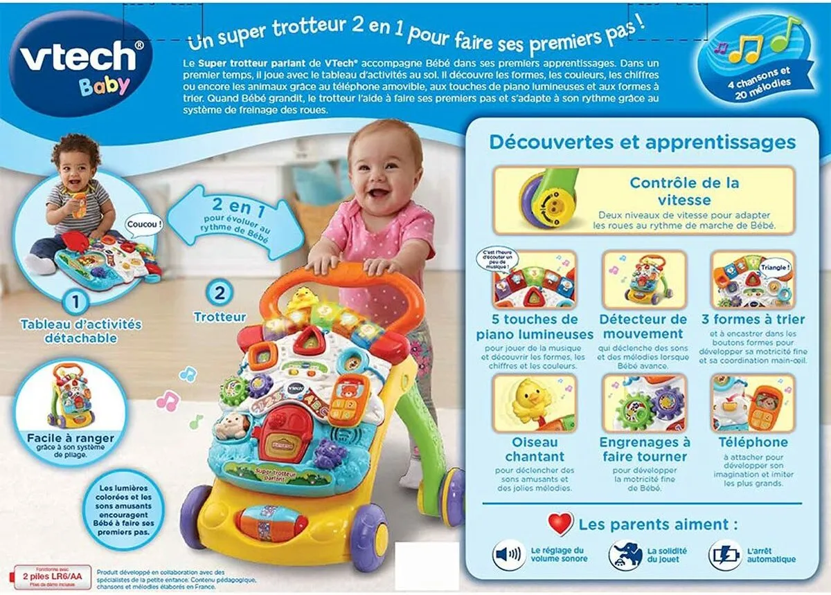 Vtech FR Super Trotteur Parlant 2-in-1