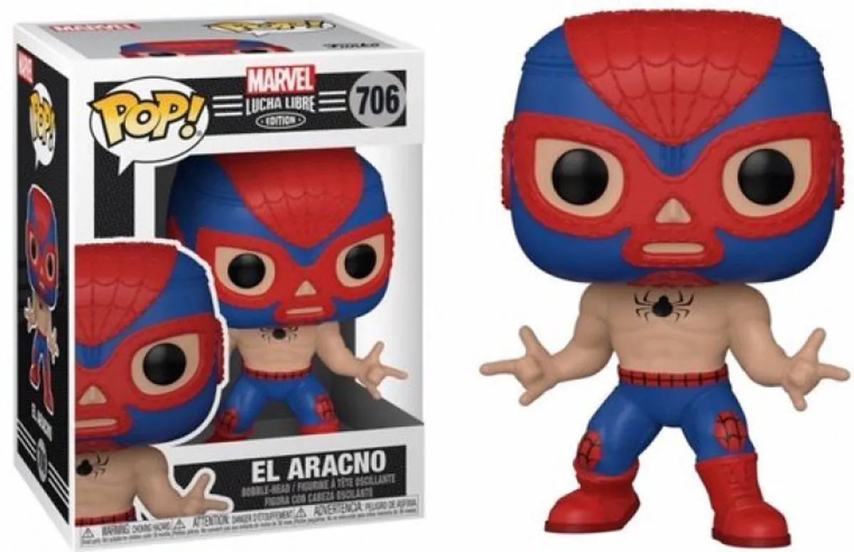Funko Pop! El Aracno Lucha Libre Edition - 9cm Vinyl Figuur - Meerkleurig