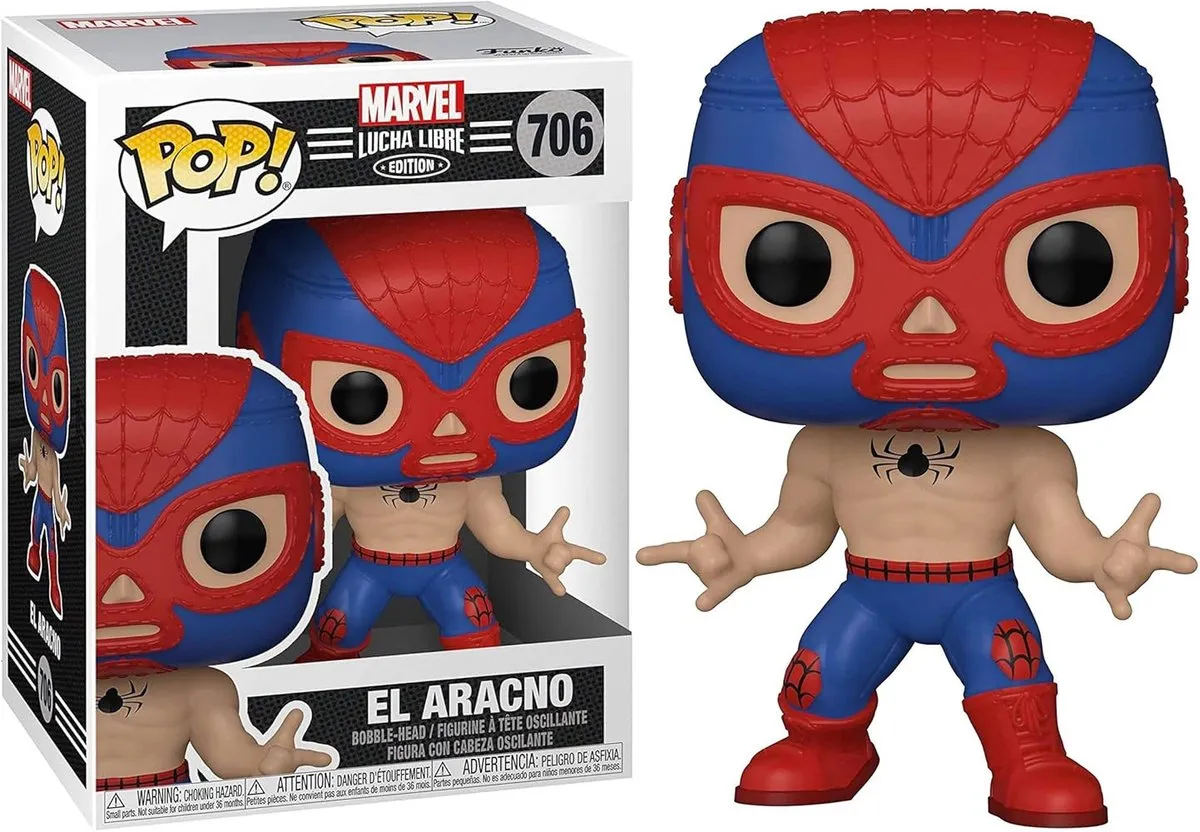 Funko Pop! El Aracno Lucha Libre Edition - 9cm Vinyl Figuur - Meerkleurig