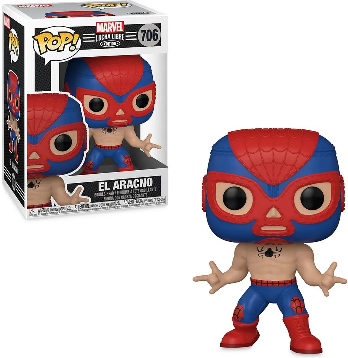 Funko Pop! El Aracno Lucha Libre Edition - 9cm Vinyl Figuur - Meerkleurig