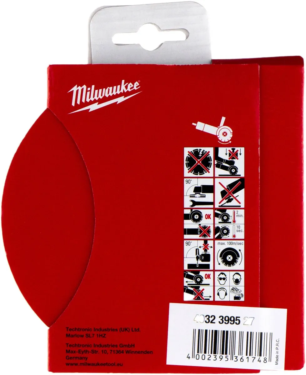 Milwaukee Diamantdoorslijpschijf DUT 125mm - 4932399527