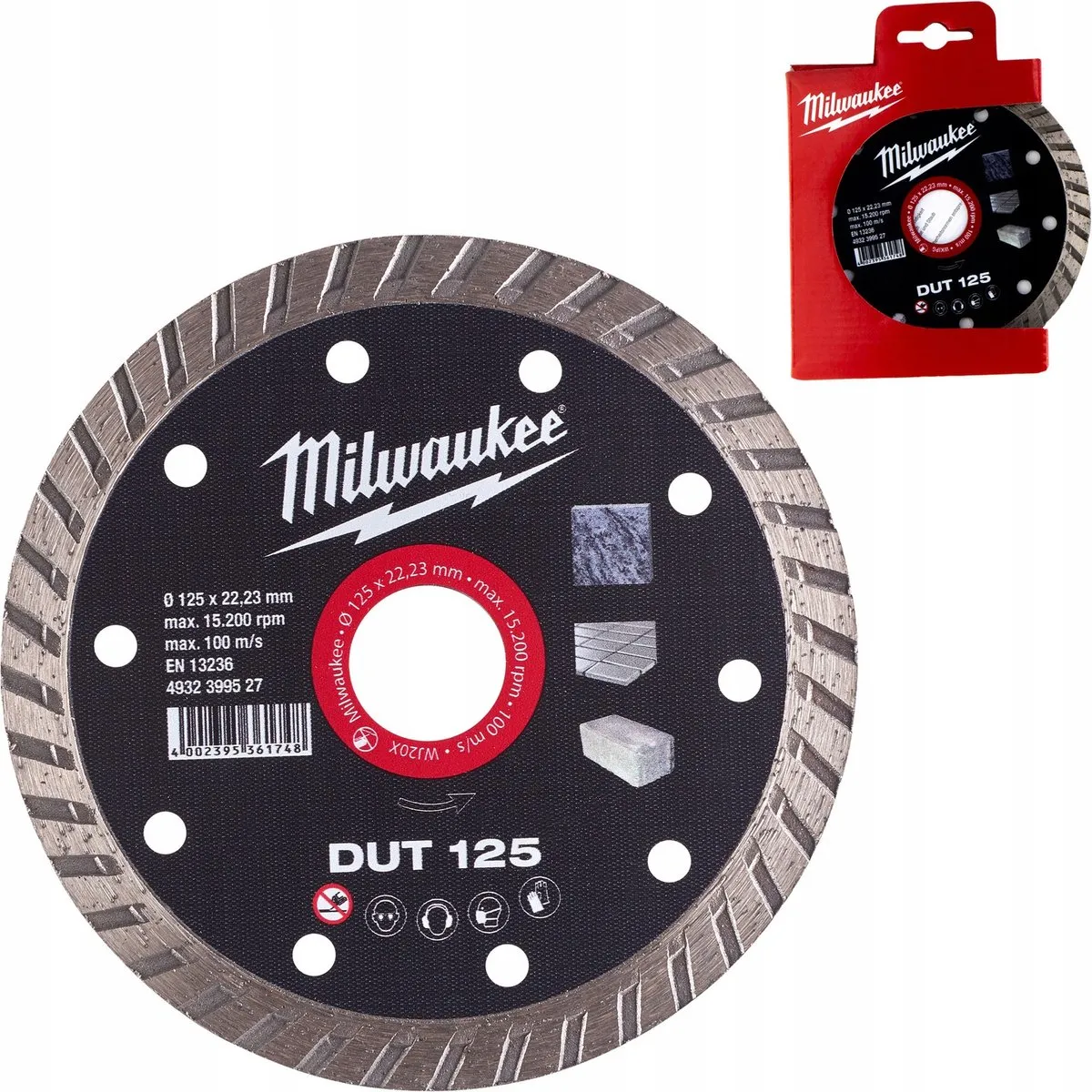 Milwaukee Diamantdoorslijpschijf DUT 125mm - 4932399527