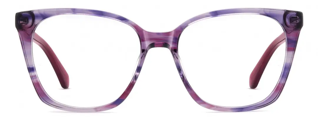 Kate Spade TAYA 2 Brilmontuur - Striped burgundy violet