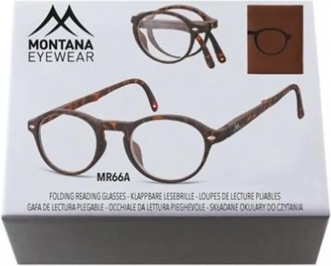 Montana Opvouwbare Leesbril Matbruin +1,50