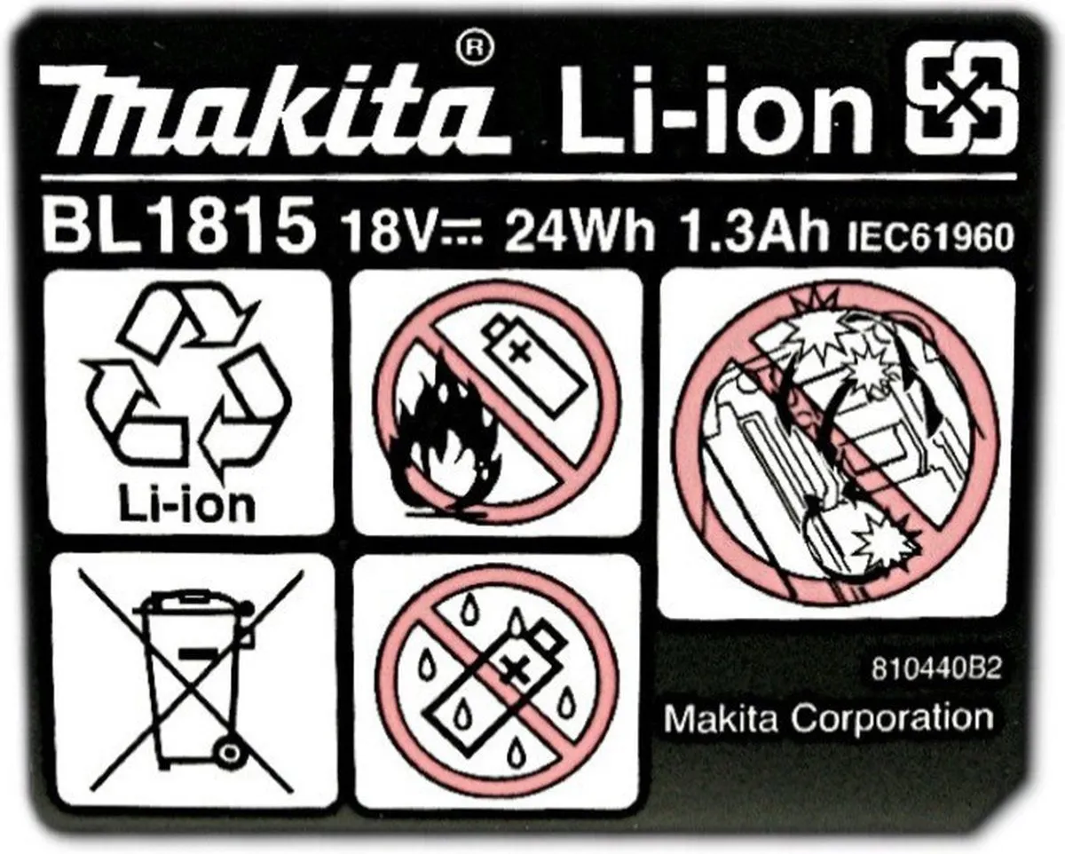 Makita BL1815 Accu 18V 1300mAh