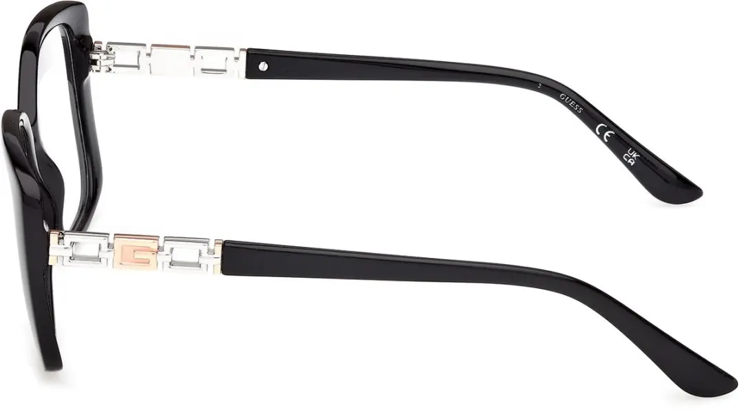 Guess GU50359 Brilmontuur - Shiny Black - afbeelding 2 van 4