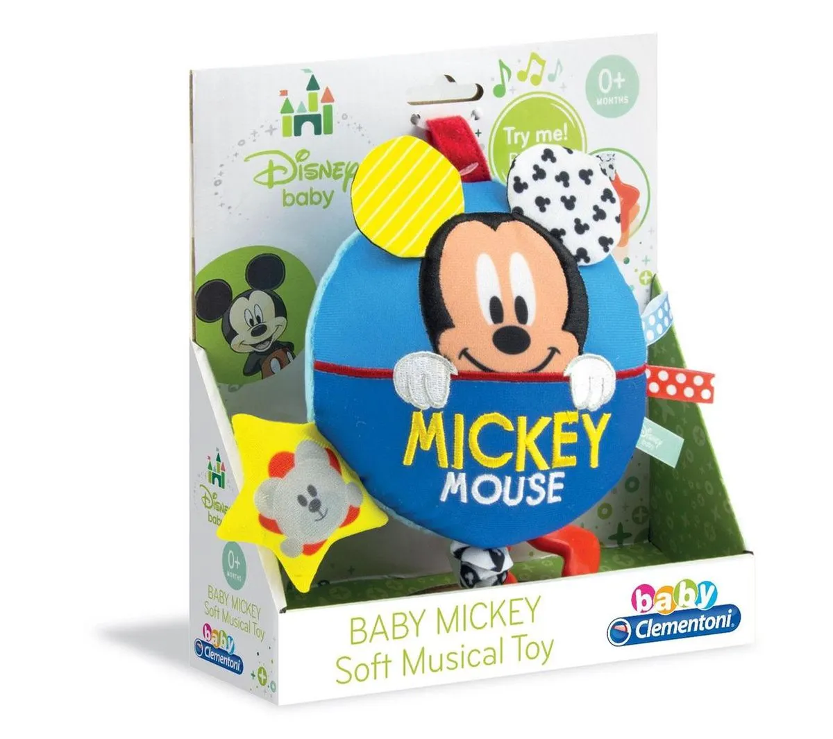Clementoni Baby Mickey Muziekknuffel - Multi Kleur - afbeelding 2 van 5
