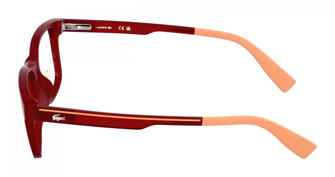 Lacoste L3663 Brilmontuur - Transparent Red - Kindermodel