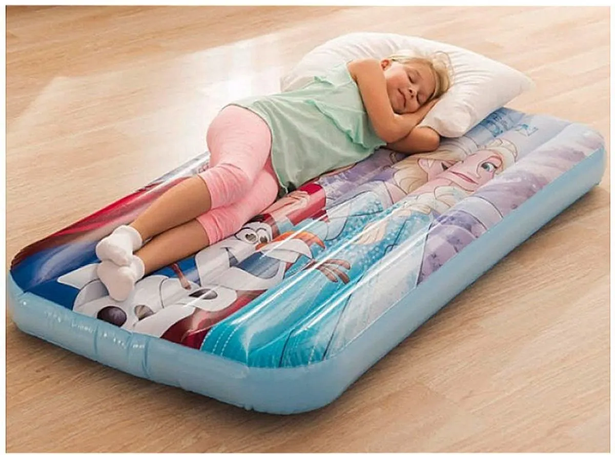 Intex Disney Frozen Kinderluchtbed 88x157x18cm - Blauw