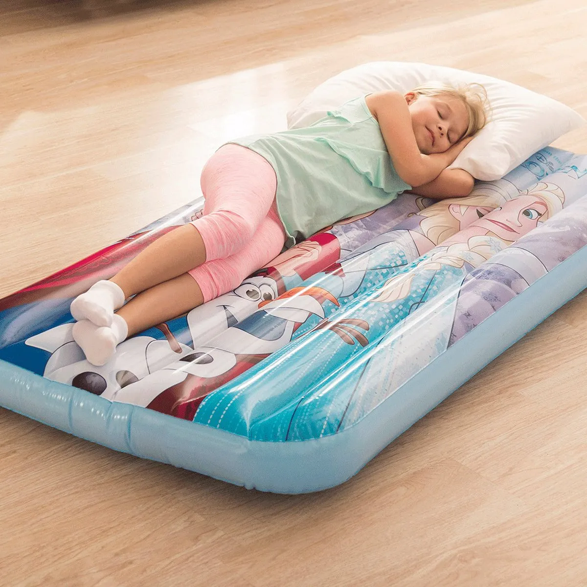 Intex Disney Frozen Kinderluchtbed 88x157x18cm - Blauw