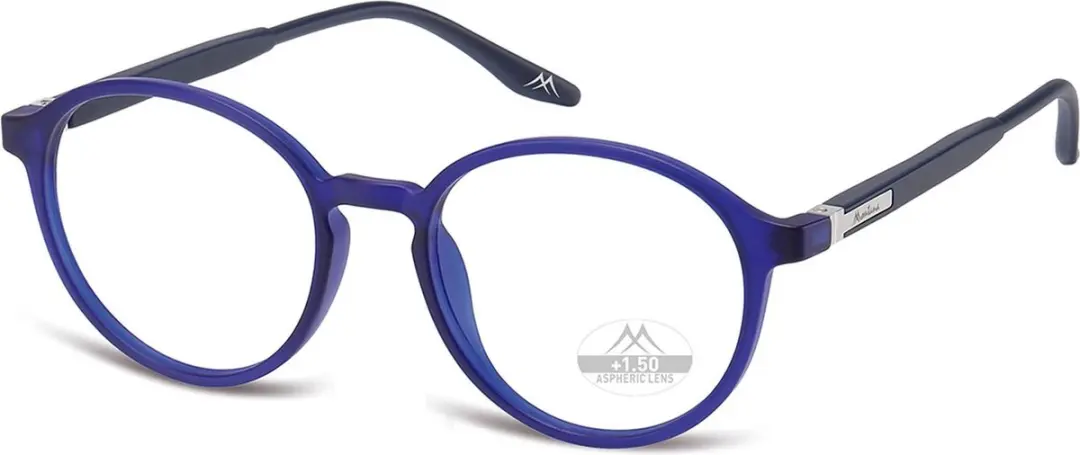 Montana Leesbril MRC4B +1.00 Blauw - inclusief Clip-on Zonnebril