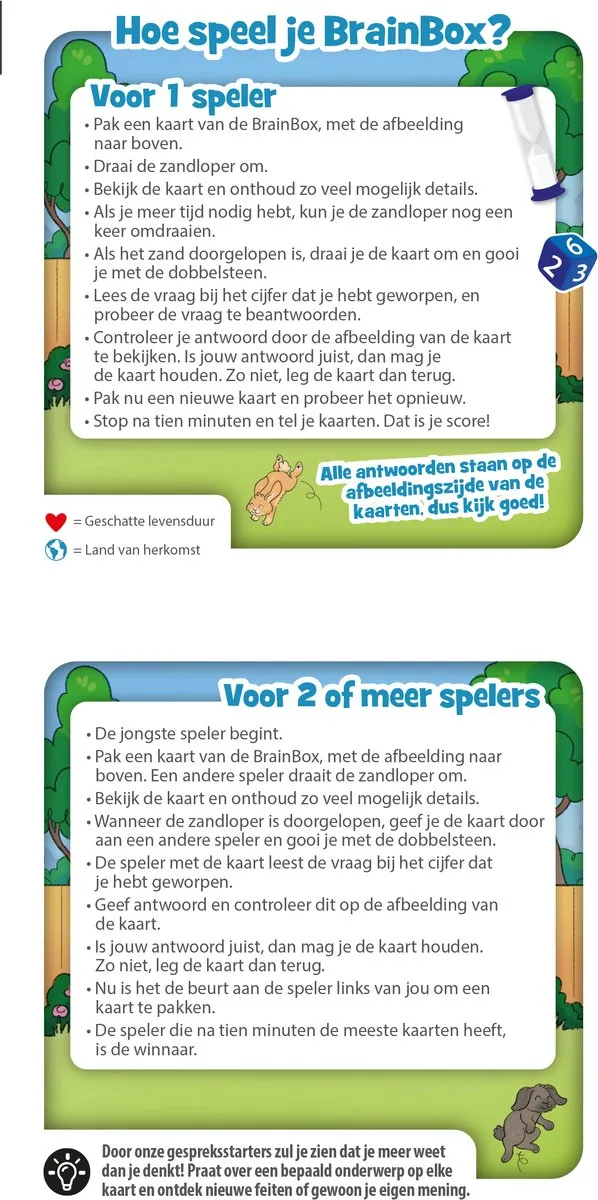 Asmodee BrainBox Huisdieren Kaartspel - Multicolor