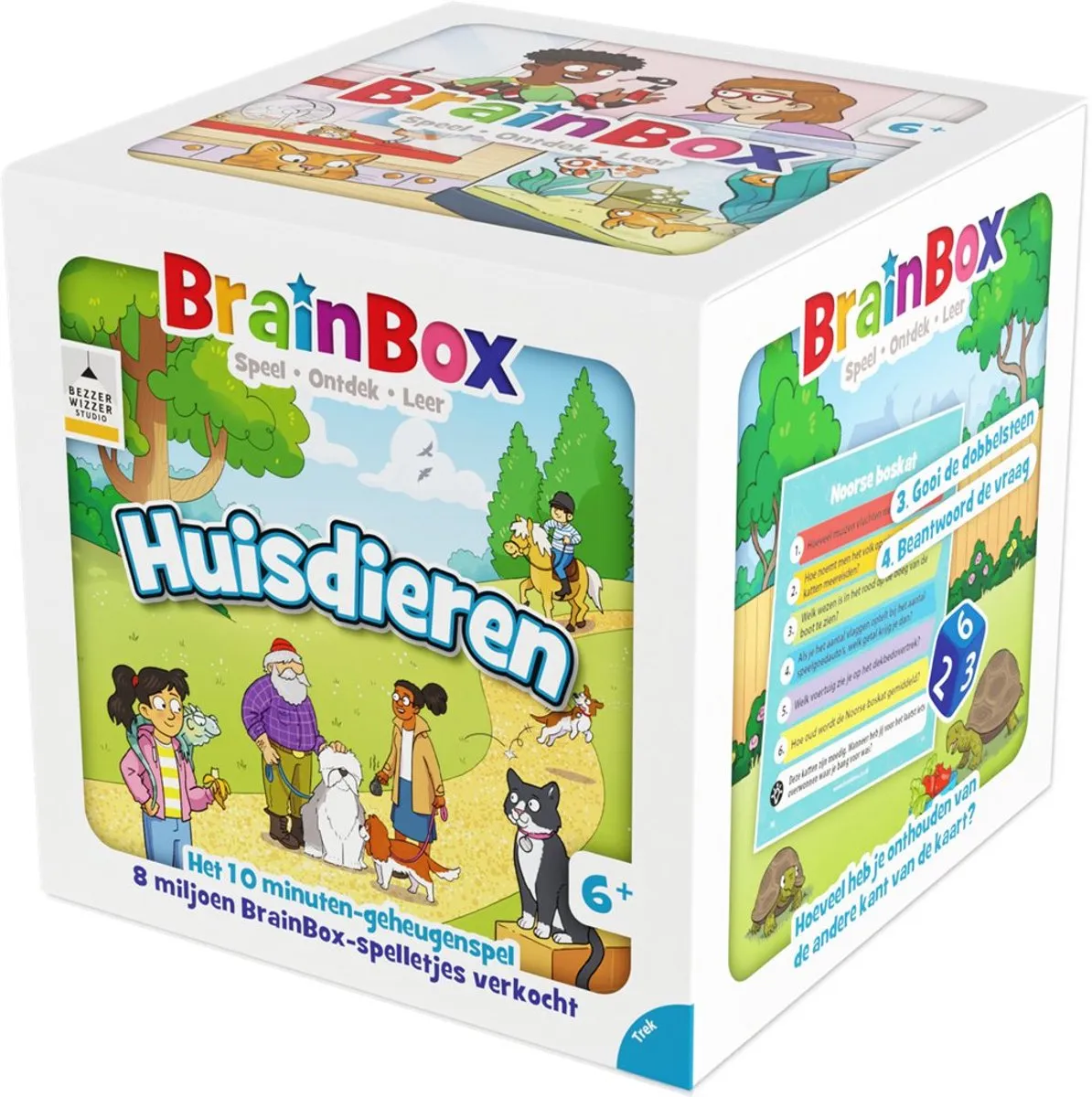 Asmodee BrainBox Huisdieren Kaartspel