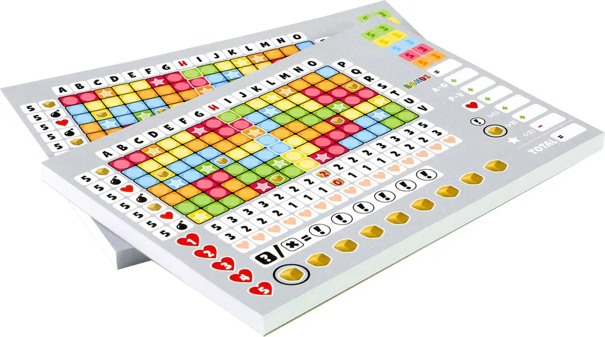 999 Games Keer op Keer 2 Scoreblokken - 2 Stuks - Multi